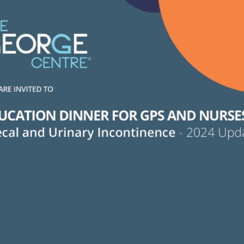 GP Education Events - Faecal and Urinary Incontinence